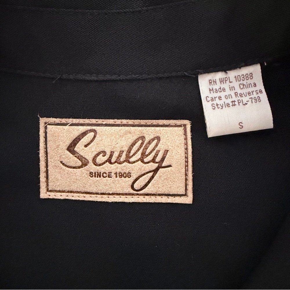 SCULLY Black Embroidered Horses Long Sleeve Western Shirt ~ Women’s Small - Picture 12 of 13